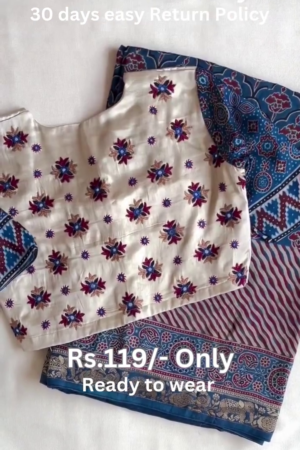 Women's Beautiful Georgette Mono Bengalori Silk Bandhani Heavy Work Border With Two Side Work Blouse