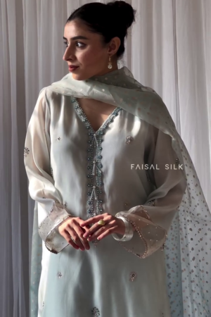 BAHAR EID AUR TUM - CHALK BLUE