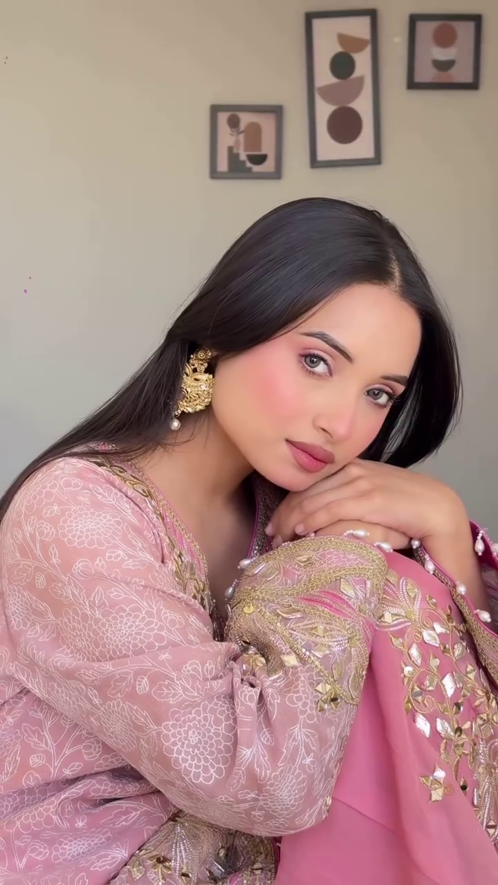 Women's Embroidery Sequence Work Sharara Set - Image 5